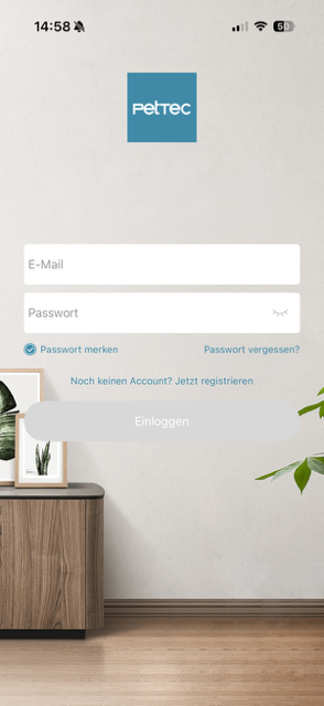 1. Anmeldung öffnen: Noch kein Konto? Tippe auf „Jetzt registrieren“.